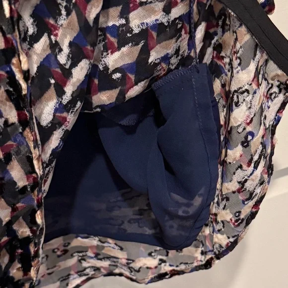 Marc by Marc Jacobs EUC Sz 4 Sleeveless Graphic Design Velvet Devore Dress (533) - Picture 9 of 14